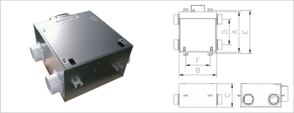 Ventilation Unit (Bypass) 50CMH / 100CMH / 150CMH / 250CMH / 350CMH