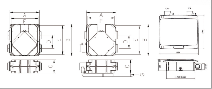 Ventilation Unit (Standard, Bypass) Injection / Ductless