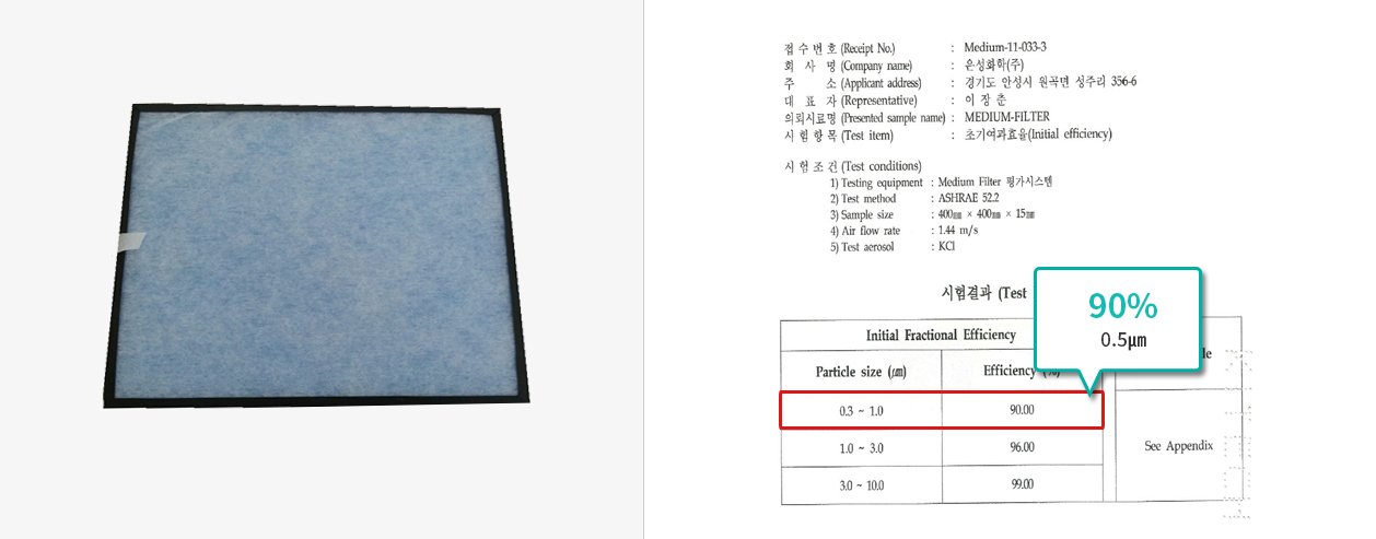 Medium Filter 시험성적서02